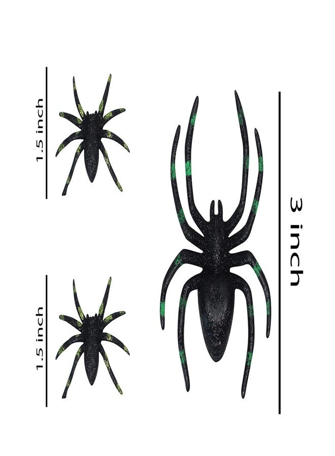 Kabello Spider Prank Gag Toy for Kids Halloween Scary Prank Toys (Black) (Set of 3) - Image 2